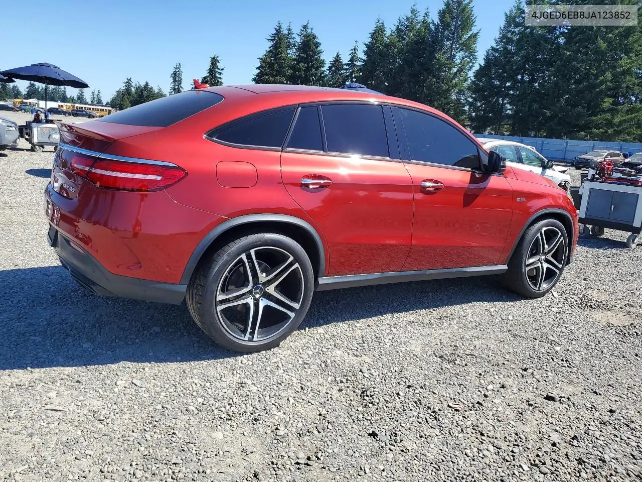2018 Mercedes-Benz Gle Coupe 43 Amg VIN: 4JGED6EB8JA123852 Lot: 58378796
