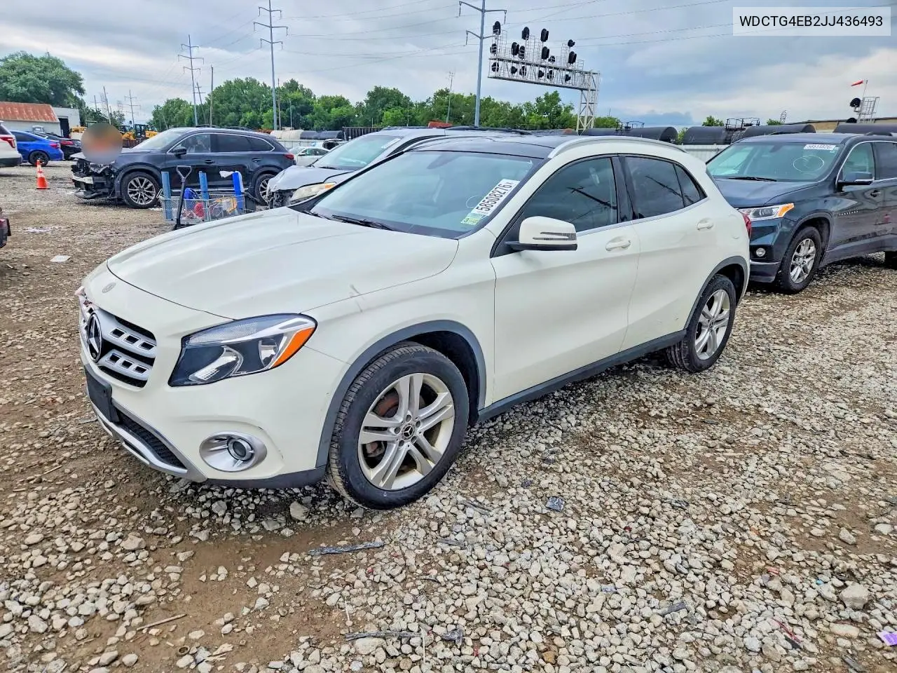 2018 Mercedes-Benz Gla 250 VIN: WDCTG4EB2JJ436493 Lot: 58508276