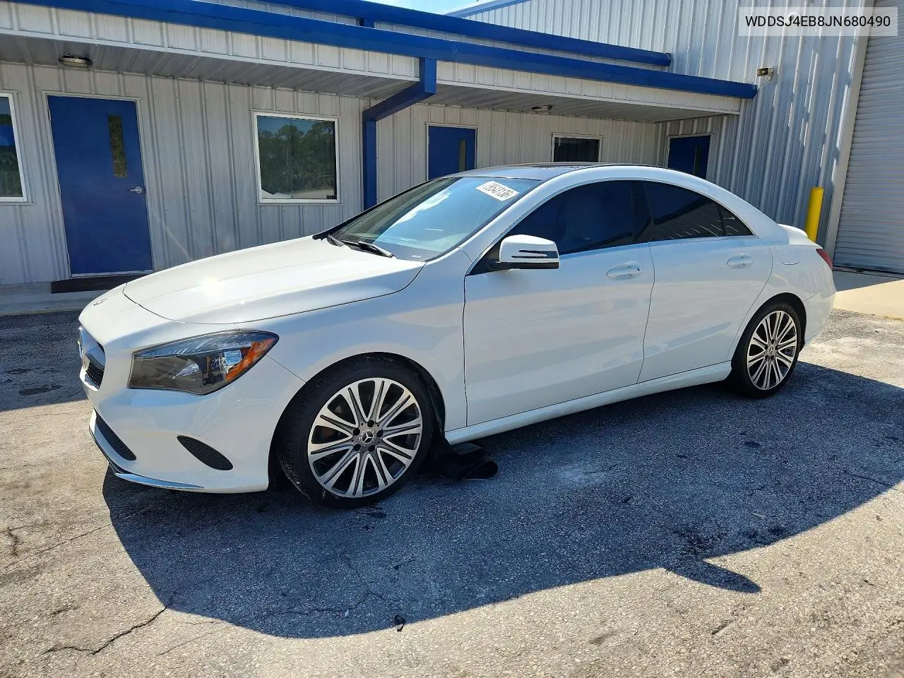 2018 Mercedes-Benz Cla 250 VIN: WDDSJ4EB8JN680490 Lot: 58543136