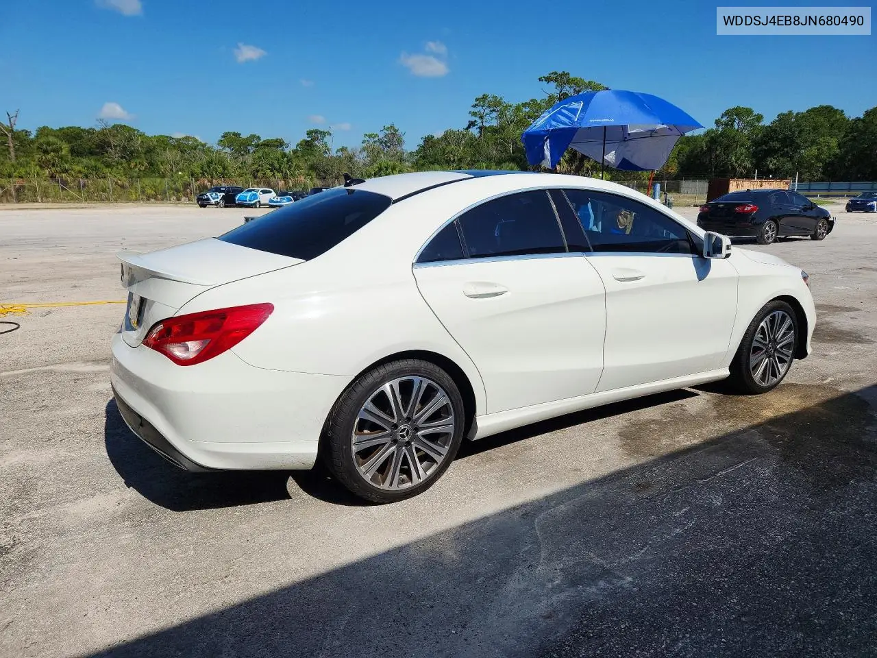2018 Mercedes-Benz Cla 250 VIN: WDDSJ4EB8JN680490 Lot: 58543136