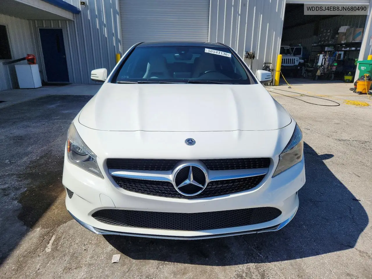 2018 Mercedes-Benz Cla 250 VIN: WDDSJ4EB8JN680490 Lot: 58543136
