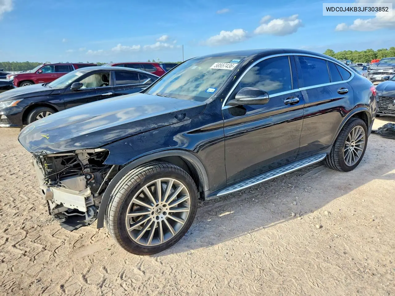 2018 Mercedes-Benz Glc Coupe 300 4Matic VIN: WDC0J4KB3JF303852 Lot: 58557436