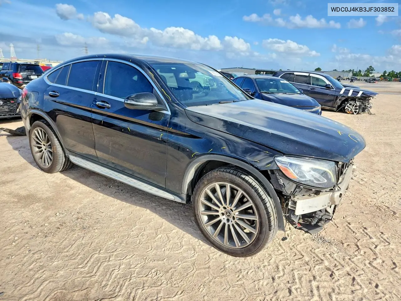 2018 Mercedes-Benz Glc Coupe 300 4Matic VIN: WDC0J4KB3JF303852 Lot: 58557436