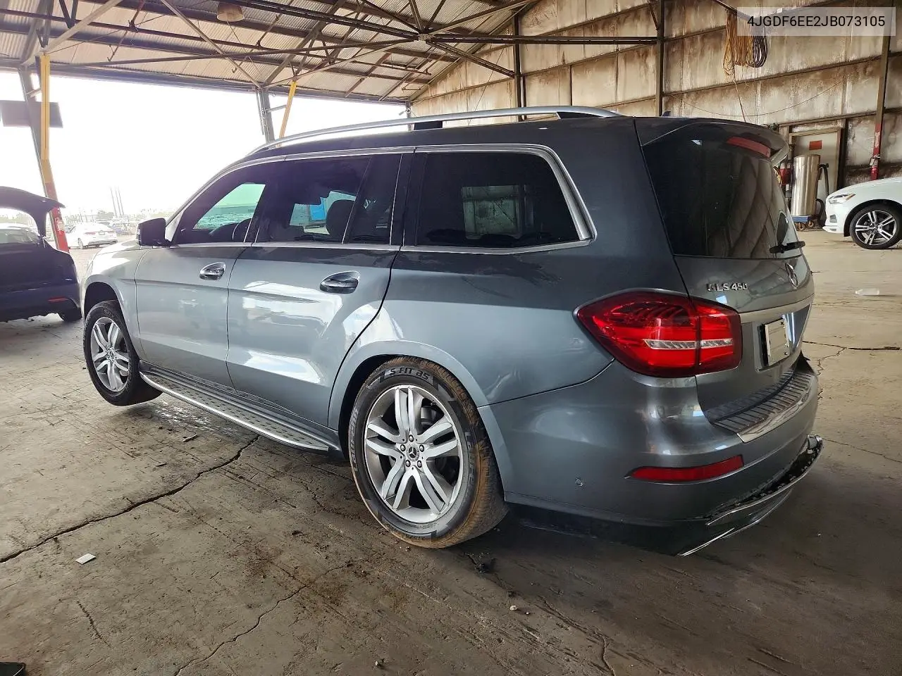 2018 Mercedes-Benz Gls 450 4Matic VIN: 4JGDF6EE2JB073105 Lot: 58841196