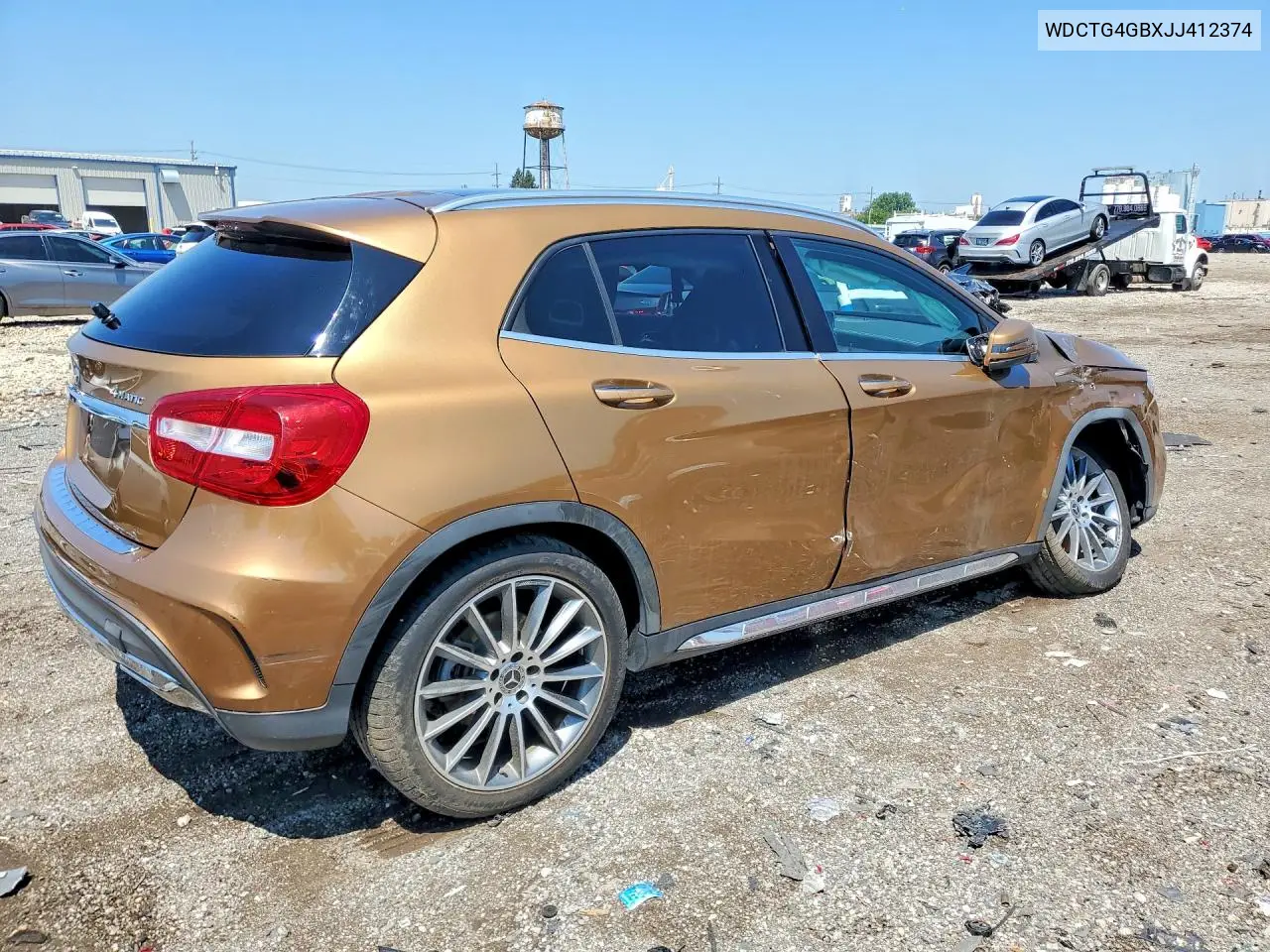 2018 Mercedes-Benz Gla 250 4Matic VIN: WDCTG4GBXJJ412374 Lot: 58890616