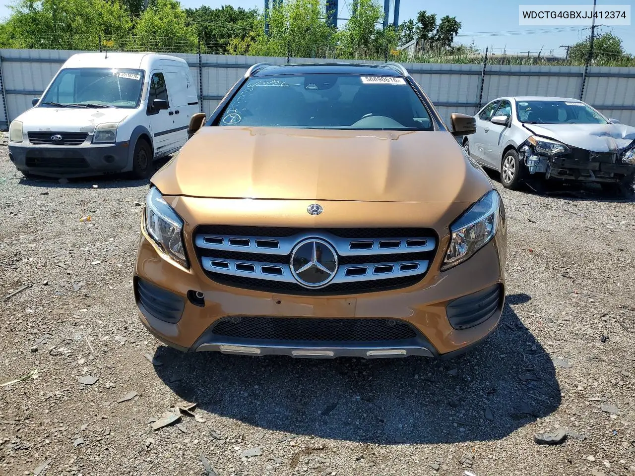 2018 Mercedes-Benz Gla 250 4Matic VIN: WDCTG4GBXJJ412374 Lot: 58890616