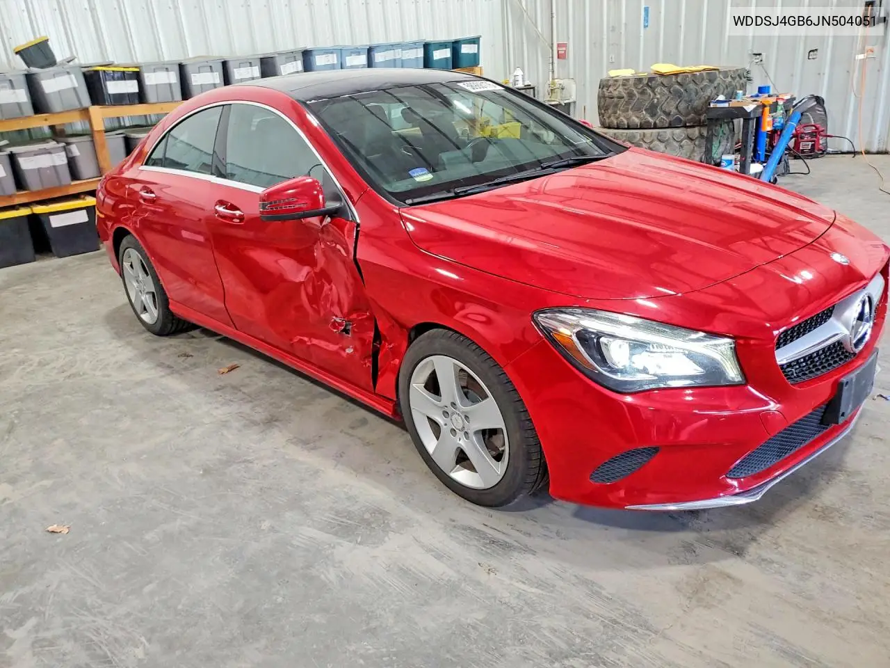 2018 Mercedes-Benz Cla 250 4Matic VIN: WDDSJ4GB6JN504051 Lot: 58988176