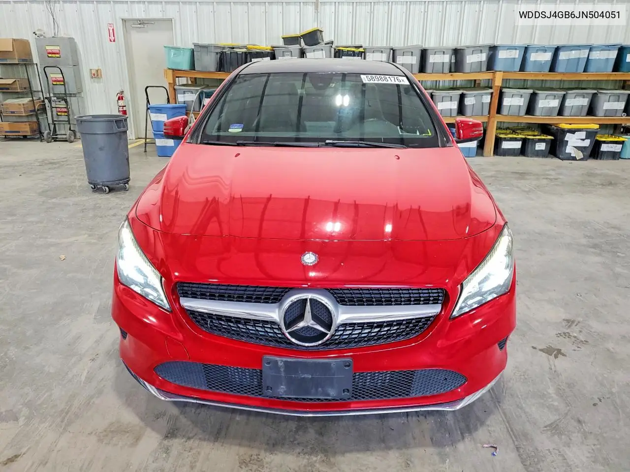 2018 Mercedes-Benz Cla 250 4Matic VIN: WDDSJ4GB6JN504051 Lot: 58988176
