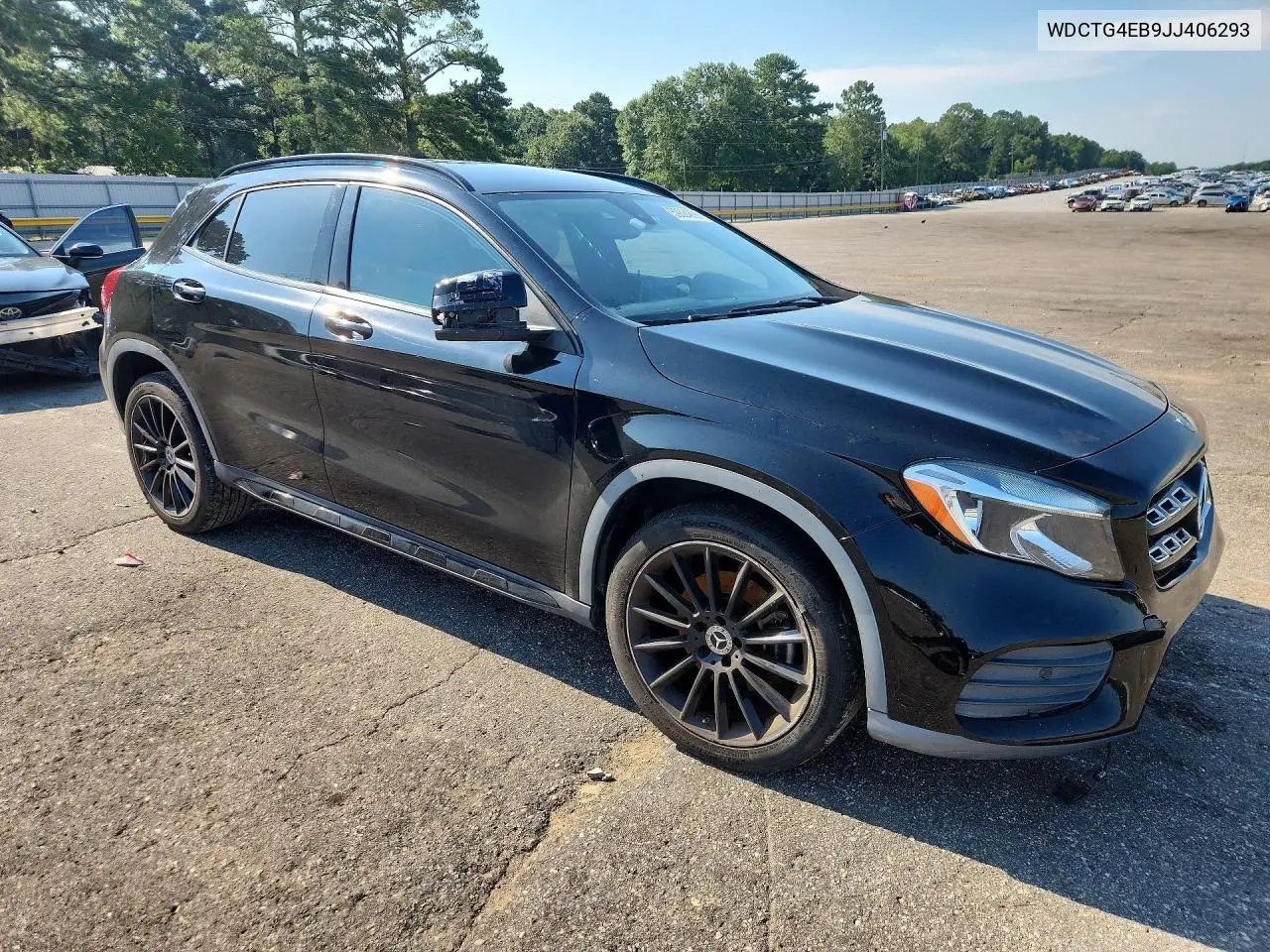 2018 Mercedes-Benz Gla 250 VIN: WDCTG4EB9JJ406293 Lot: 59624896