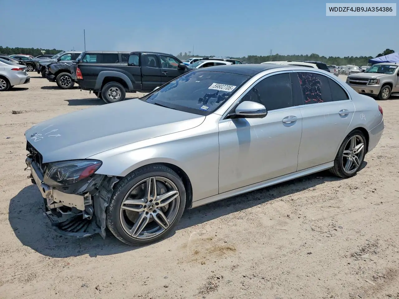 2018 Mercedes-Benz E 300 VIN: WDDZF4JB9JA354386 Lot: 59802706