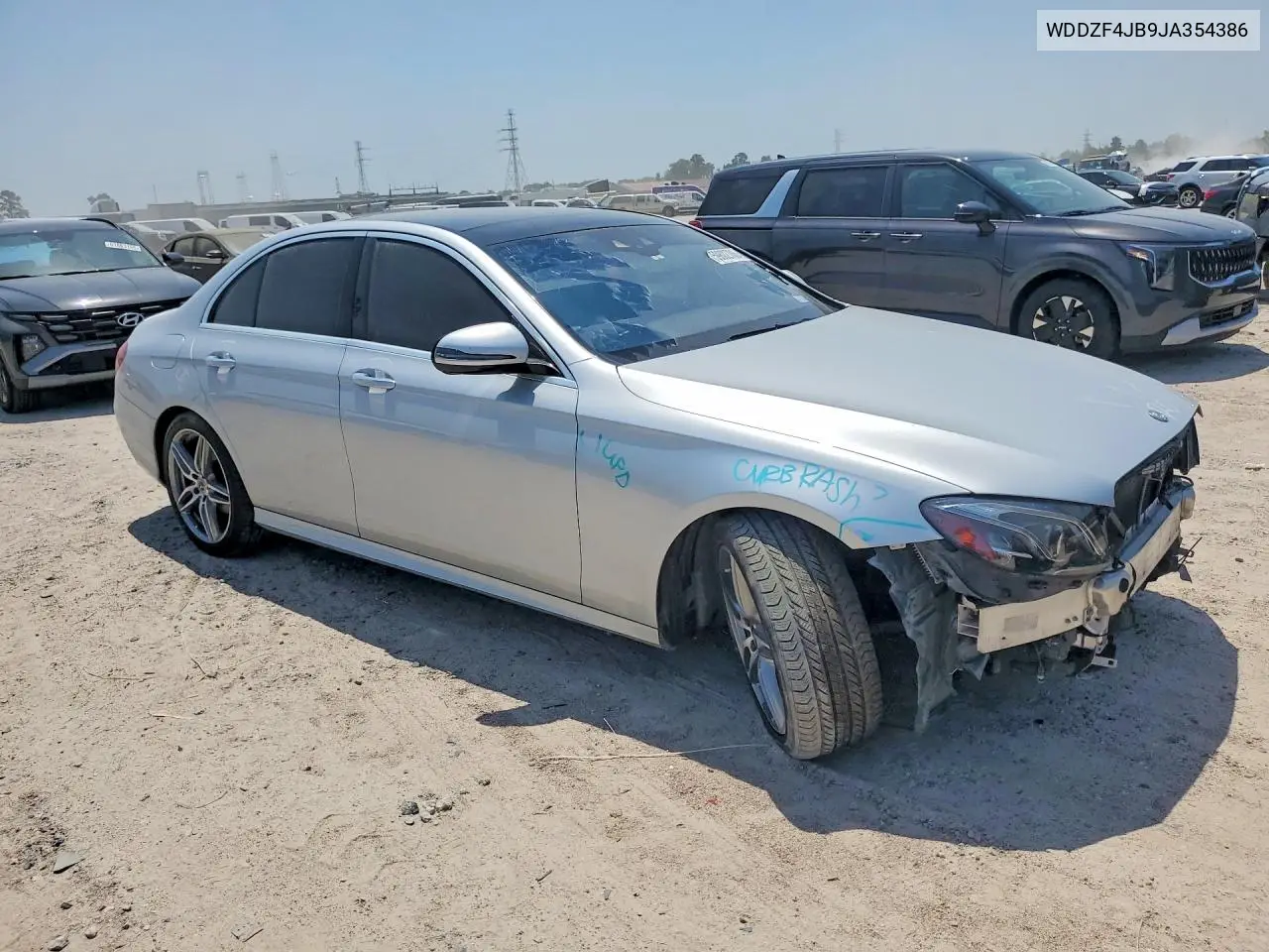 2018 Mercedes-Benz E 300 VIN: WDDZF4JB9JA354386 Lot: 59802706
