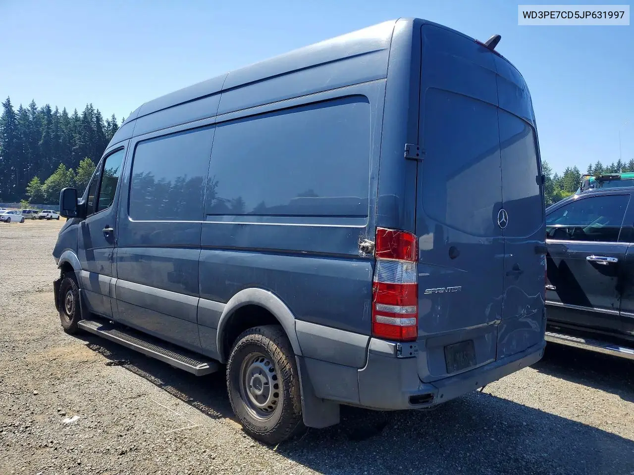2018 Mercedes-Benz Sprinter 2500 VIN: WD3PE7CD5JP631997 Lot: 59893456