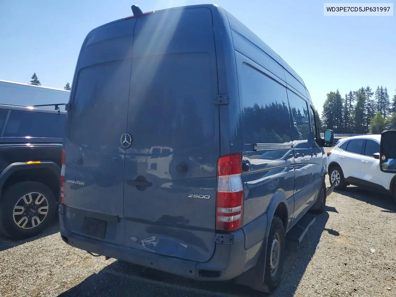 2018 Mercedes-Benz Sprinter 2500 VIN: WD3PE7CD5JP631997 Lot: 59893456