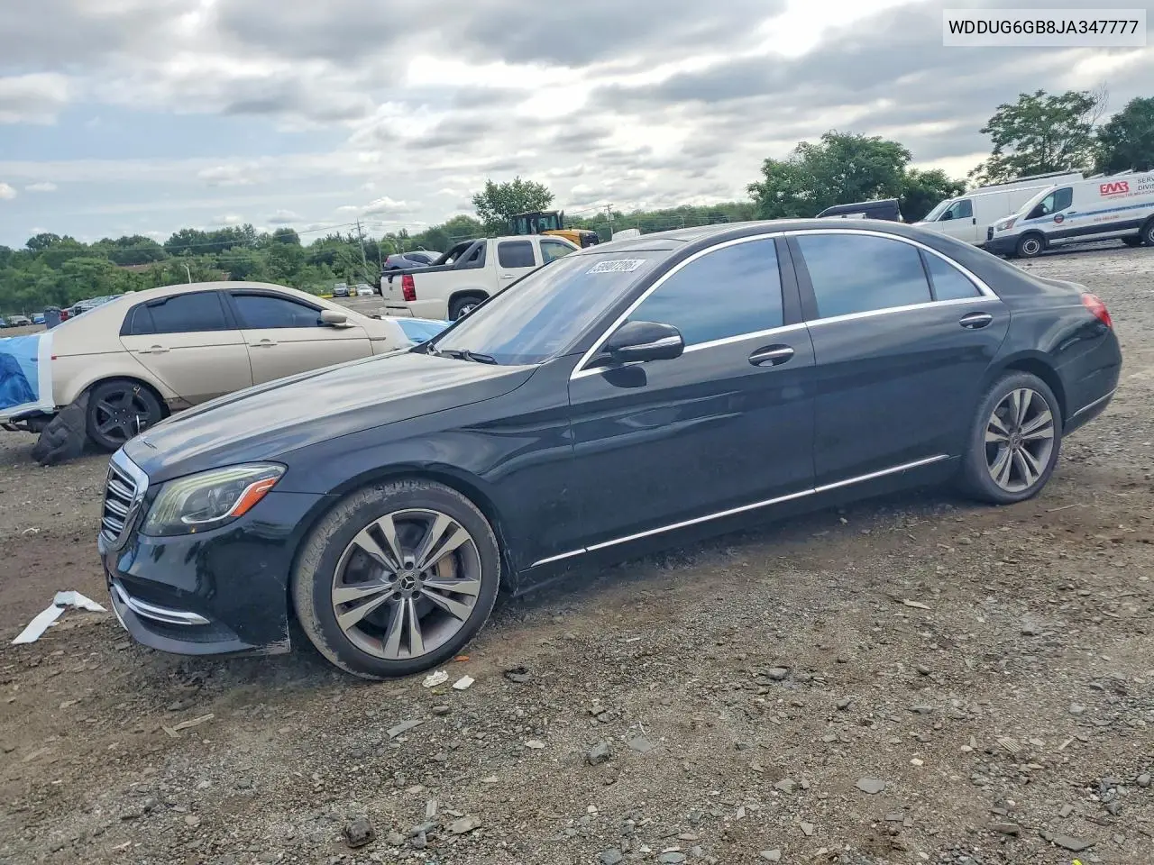 2018 Mercedes-Benz S 450 VIN: WDDUG6GB8JA347777 Lot: 59907286