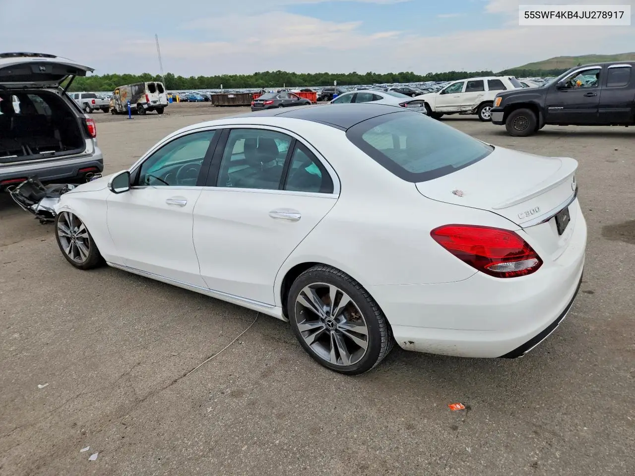 2018 Mercedes-Benz C 300 4Matic VIN: 55SWF4KB4JU278917 Lot: 59966666
