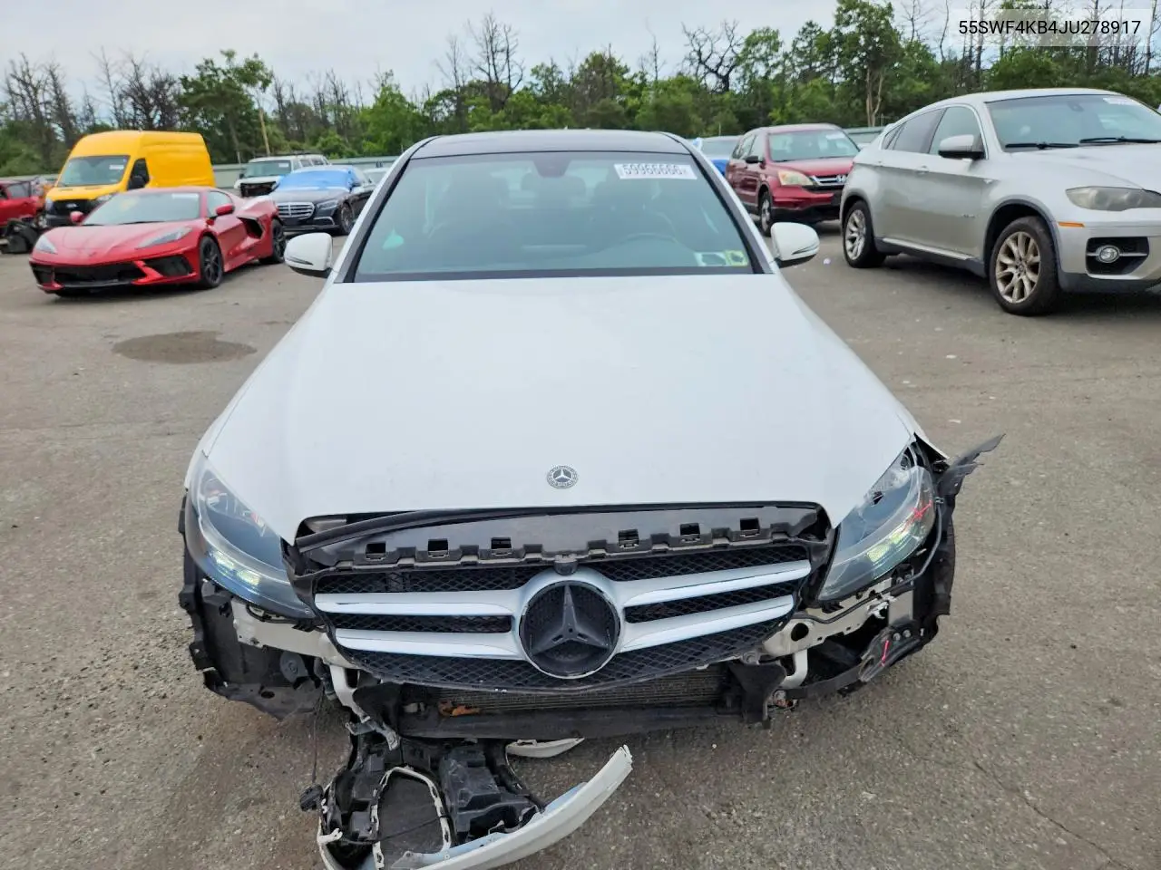 2018 Mercedes-Benz C 300 4Matic VIN: 55SWF4KB4JU278917 Lot: 59966666