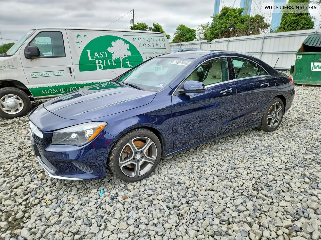 2018 Mercedes-Benz Cla 250 VIN: WDDSJ4EB3JN517746 Lot: 60040806
