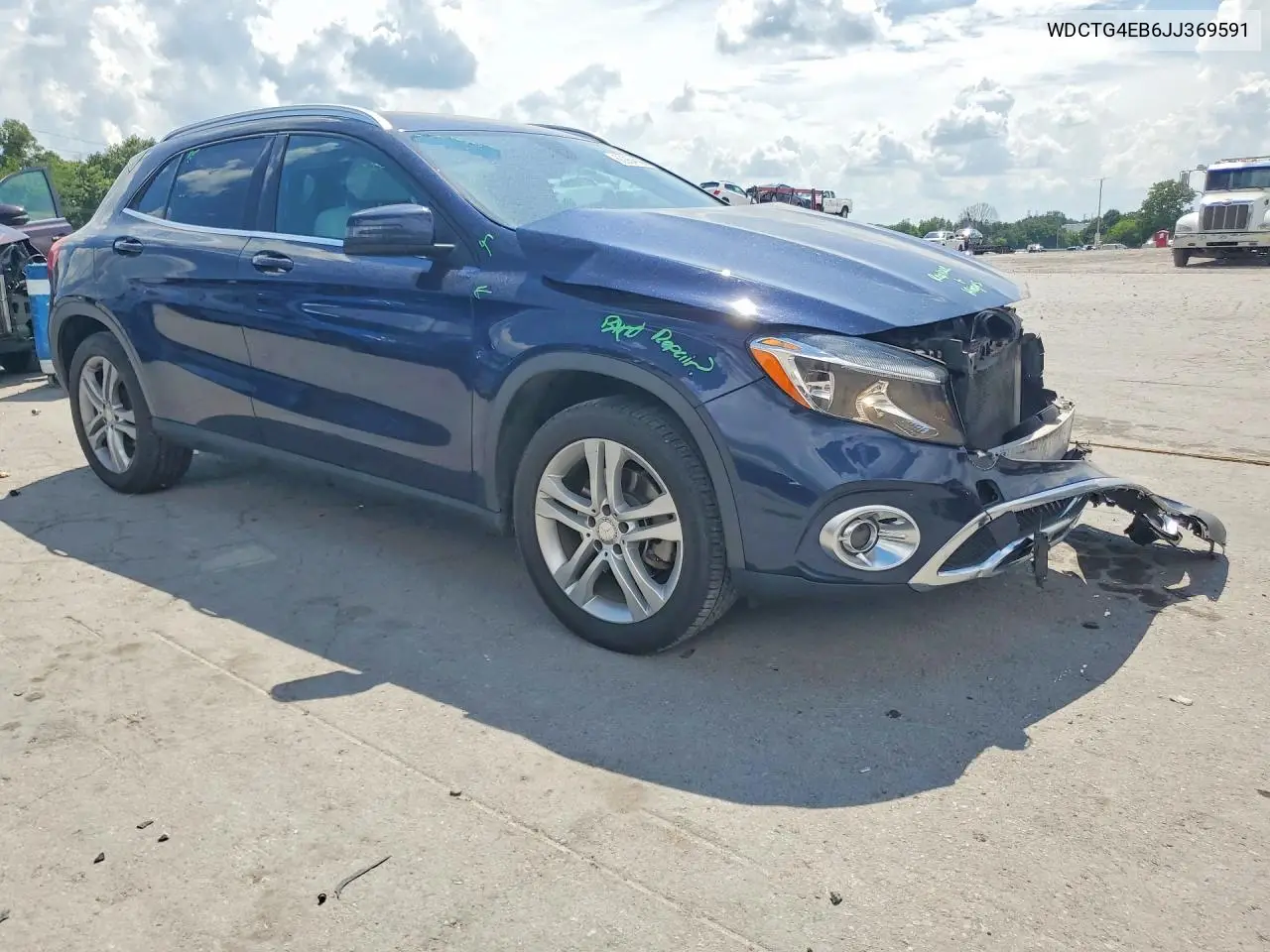 2018 Mercedes-Benz Gla 250 VIN: WDCTG4EB6JJ369591 Lot: 60054886