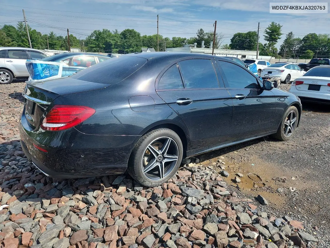 2018 Mercedes-Benz E 300 4Matic VIN: WDDZF4KBXJA320763 Lot: 60382006