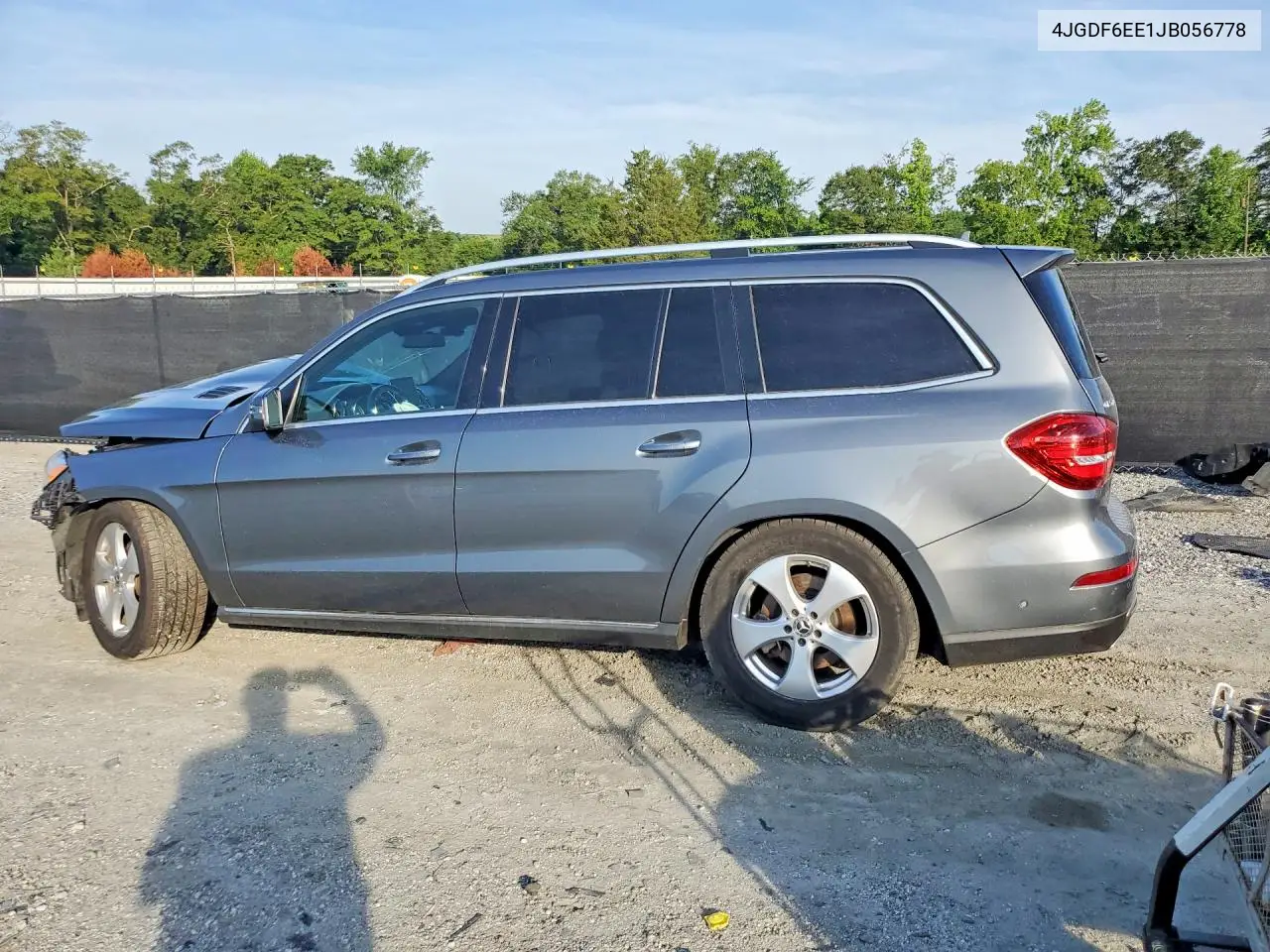 2018 Mercedes-Benz Gls 450 4Matic VIN: 4JGDF6EE1JB056778 Lot: 60482206