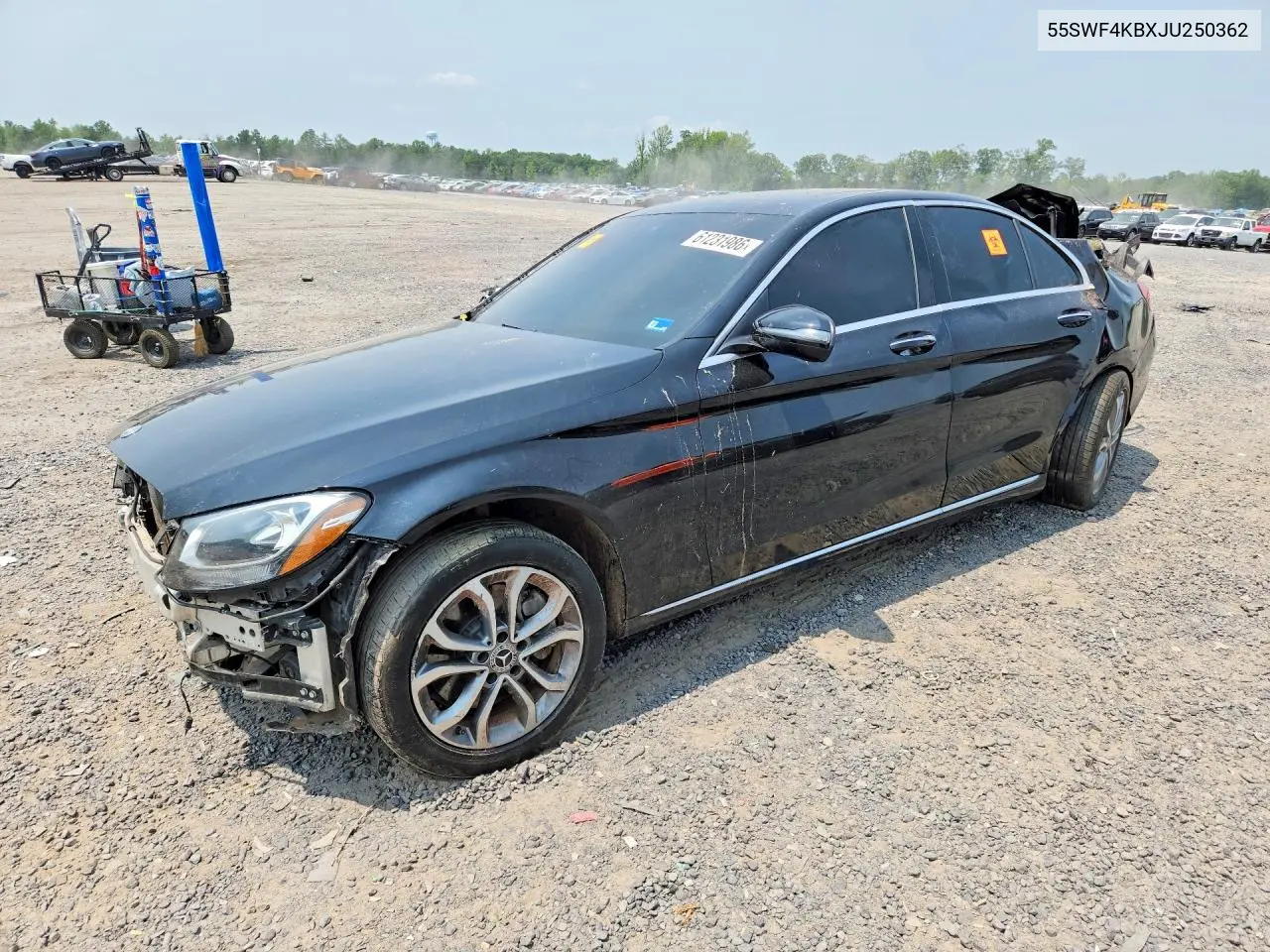2018 Mercedes-Benz C 300 4Matic VIN: 55SWF4KBXJU250362 Lot: 61231986