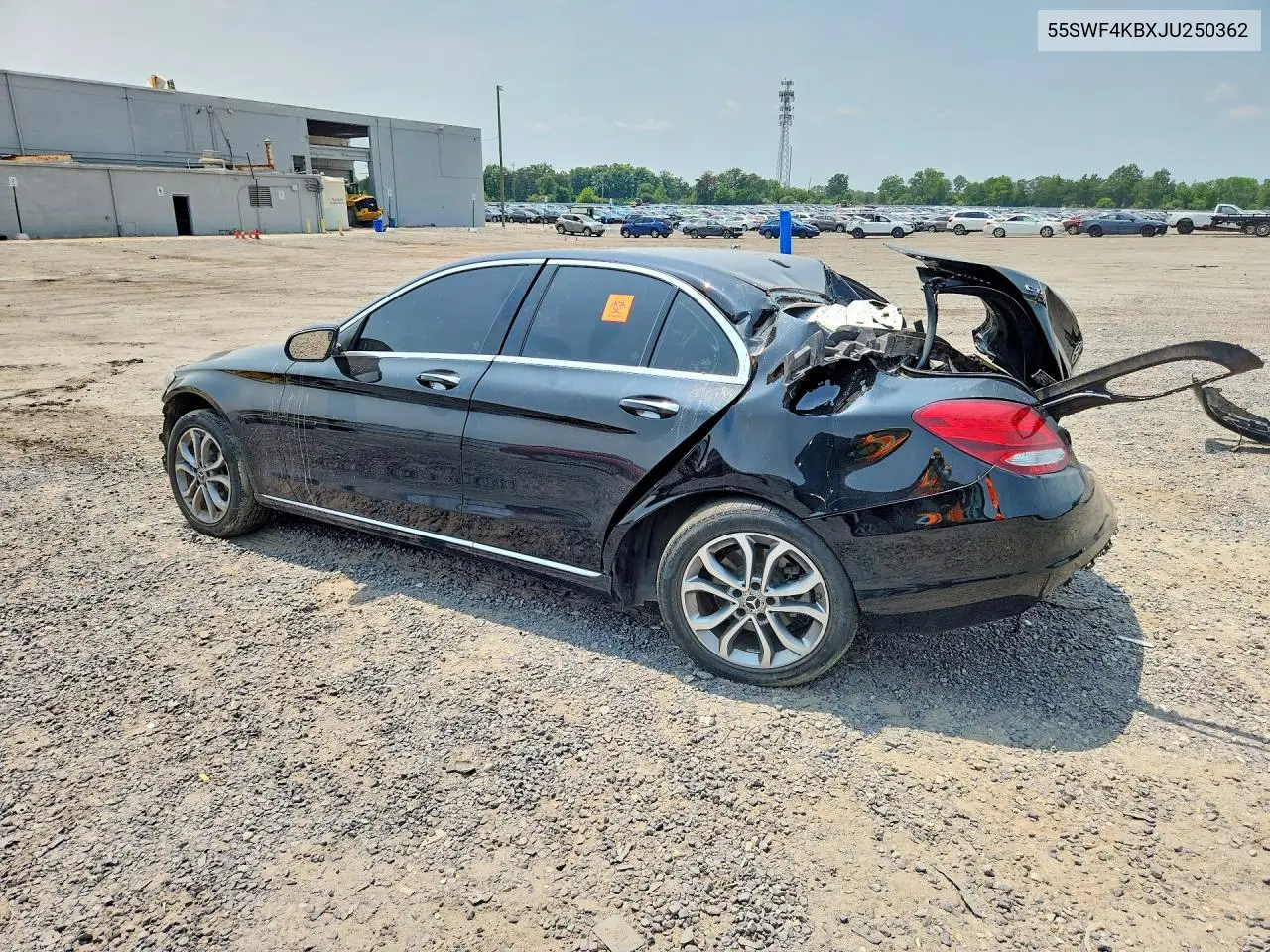 2018 Mercedes-Benz C 300 4Matic VIN: 55SWF4KBXJU250362 Lot: 61231986