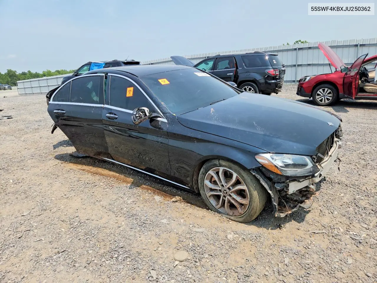 2018 Mercedes-Benz C 300 4Matic VIN: 55SWF4KBXJU250362 Lot: 61231986