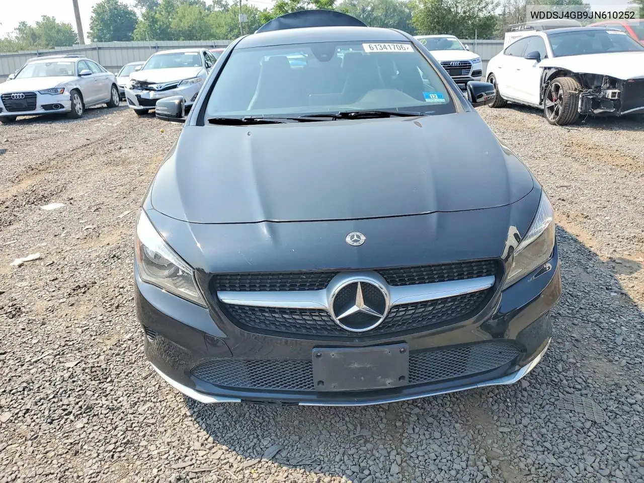 2018 Mercedes-Benz Cla 250 4Matic VIN: WDDSJ4GB9JN610252 Lot: 61341706