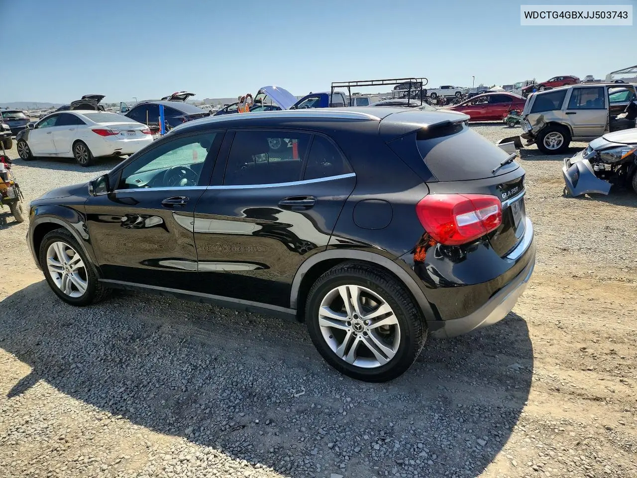 2018 Mercedes-Benz Gla 250 4Matic VIN: WDCTG4GBXJJ503743 Lot: 61620646