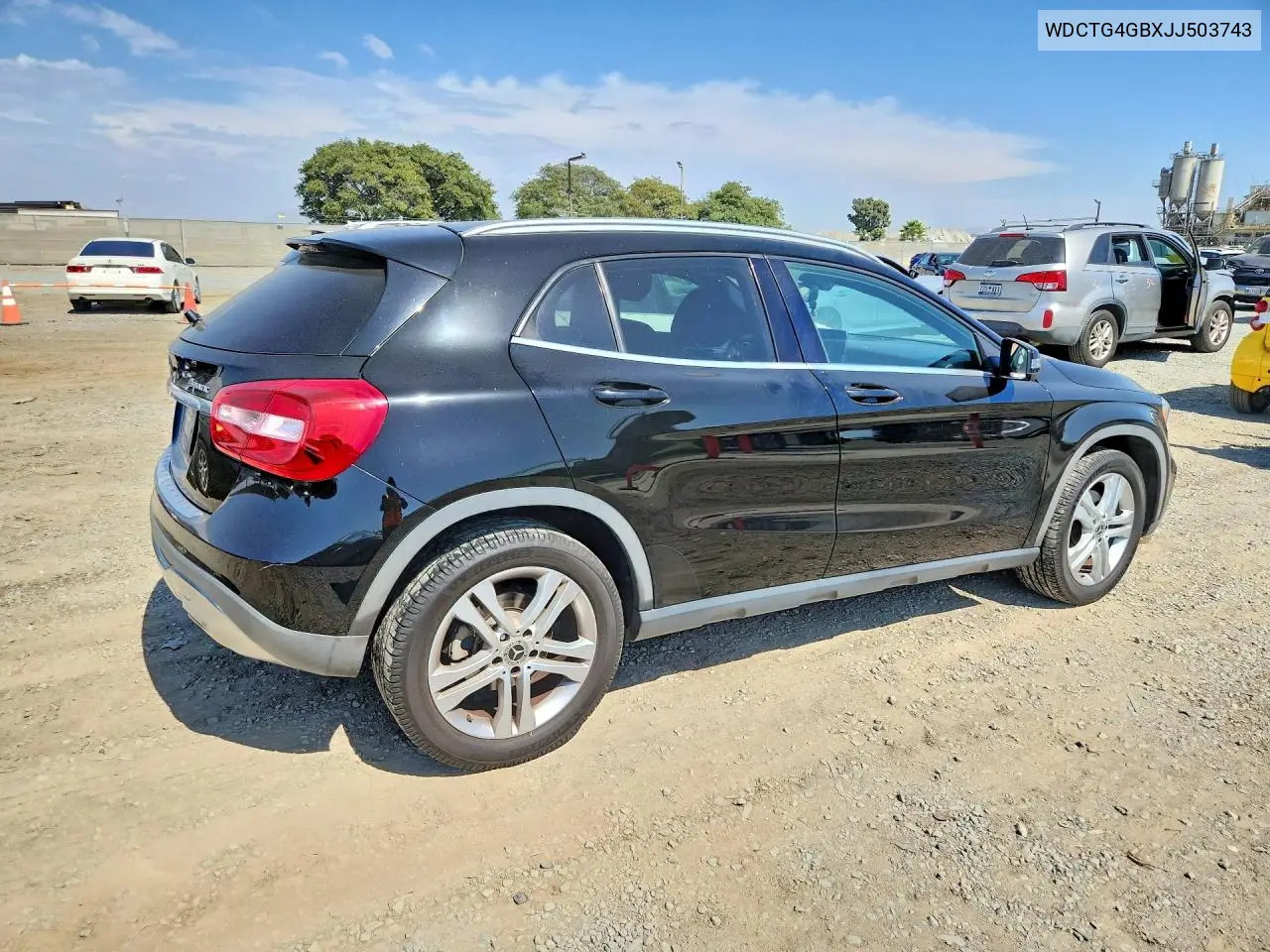 2018 Mercedes-Benz Gla 250 4Matic VIN: WDCTG4GBXJJ503743 Lot: 61620646