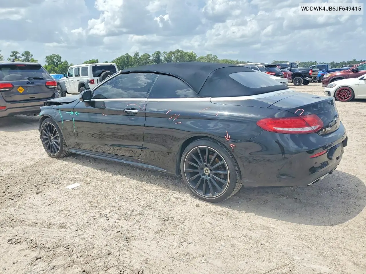 2018 Mercedes-Benz C 300 VIN: WDDWK4JB6JF649415 Lot: 61690526