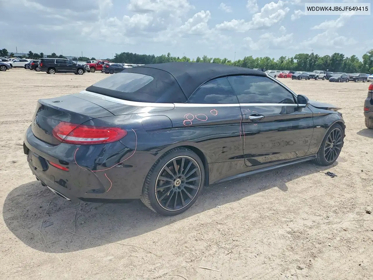 2018 Mercedes-Benz C 300 VIN: WDDWK4JB6JF649415 Lot: 61690526