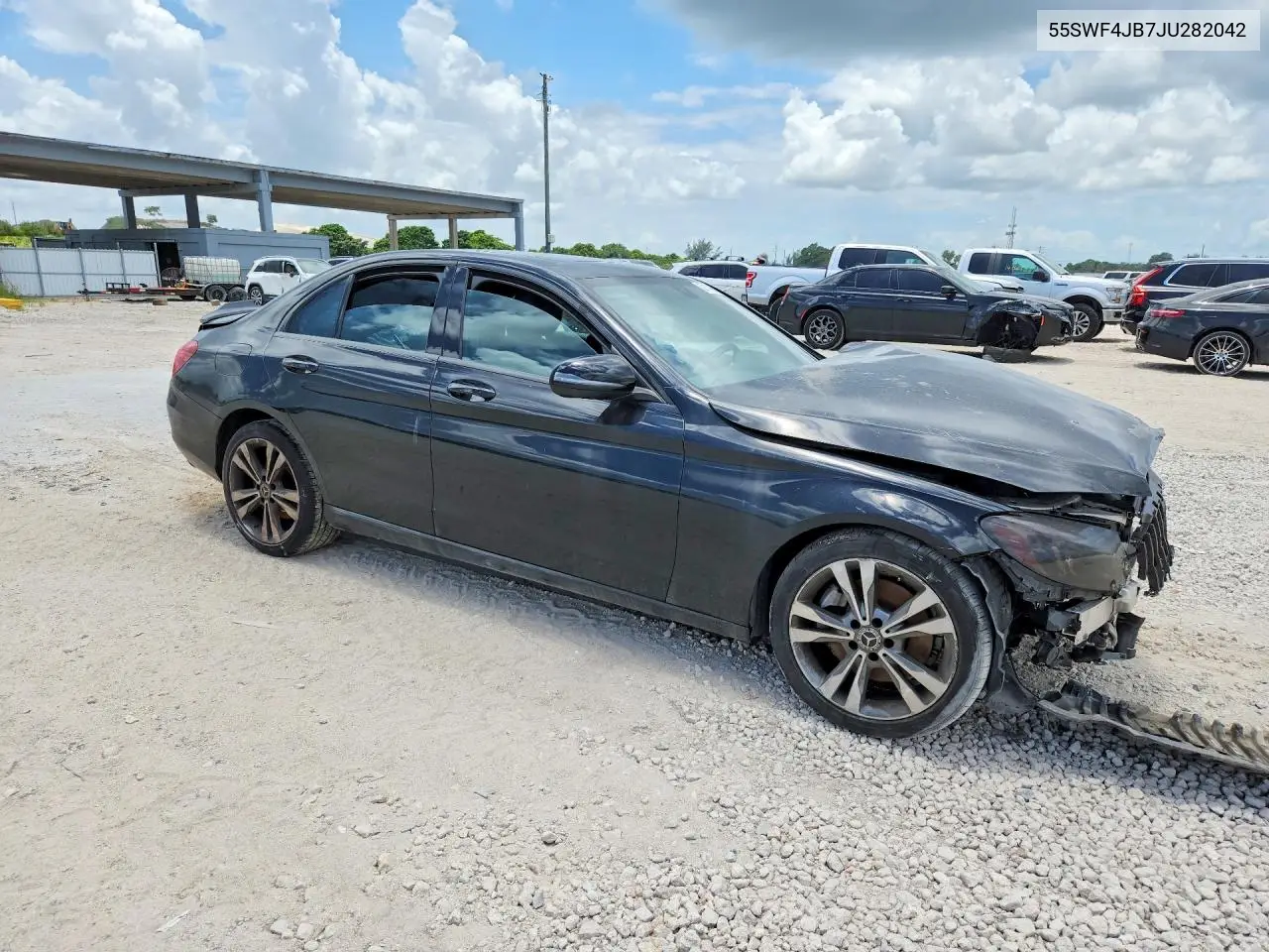 2018 Mercedes-Benz C 300 VIN: 55SWF4JB7JU282042 Lot: 62114366