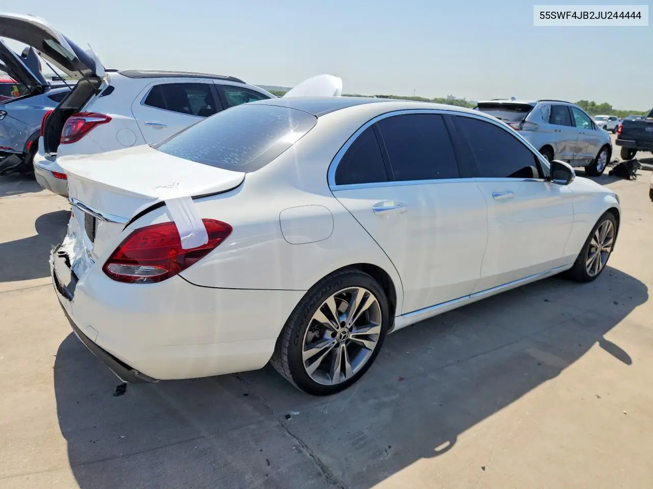 2018 Mercedes-Benz C 240 4Matic VIN: 55SWF4JB2JU244444 Lot: 62140876