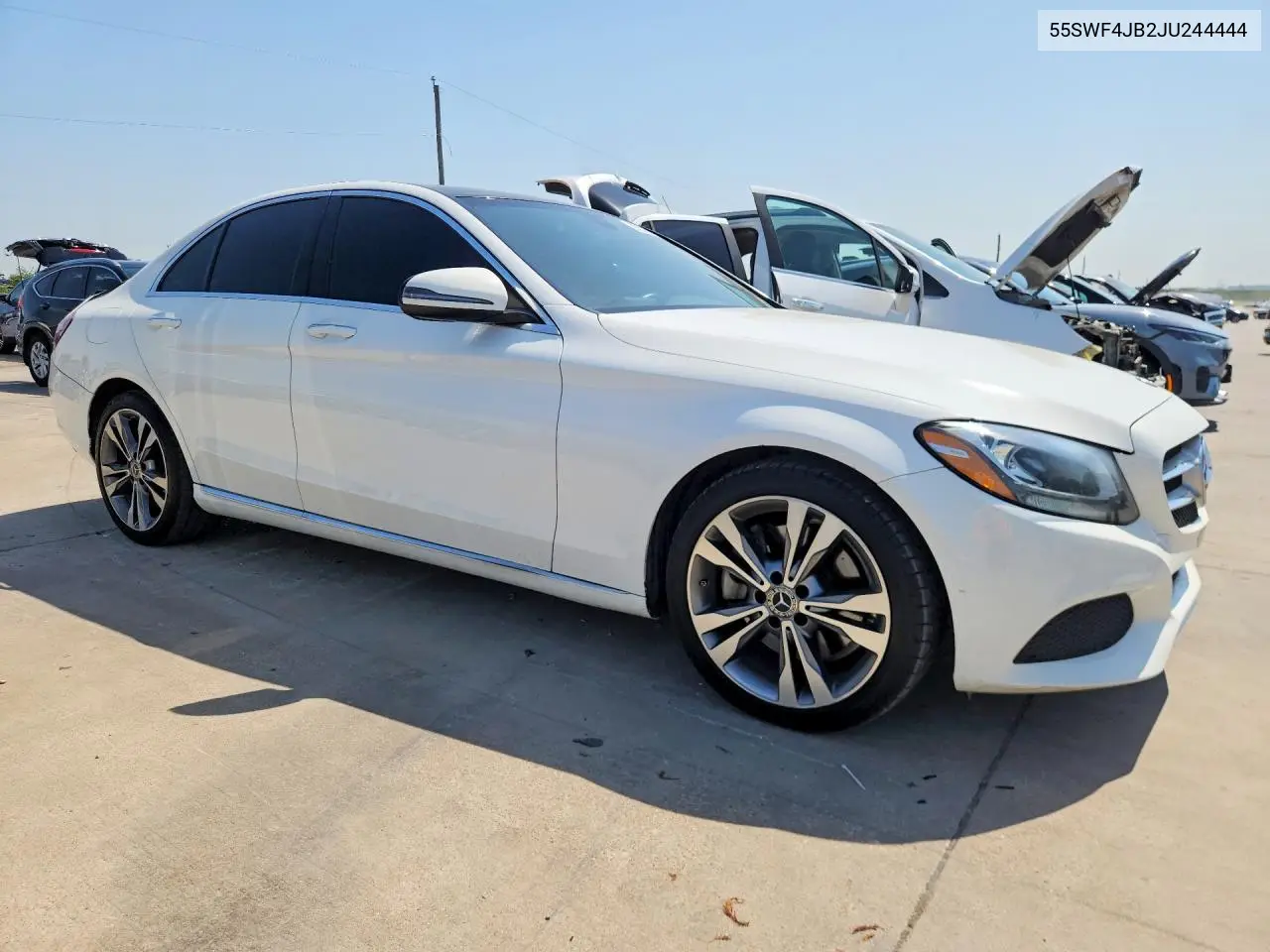 2018 Mercedes-Benz C 240 4Matic VIN: 55SWF4JB2JU244444 Lot: 62140876