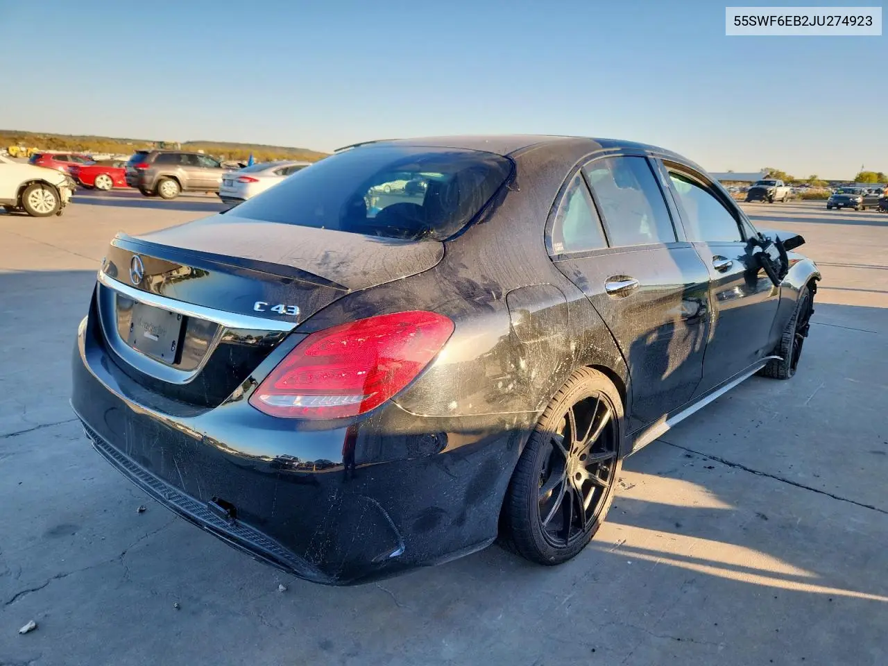 55SWF6EB2JU274923 2018 Mercedes-Benz C 43 4Matic Amg