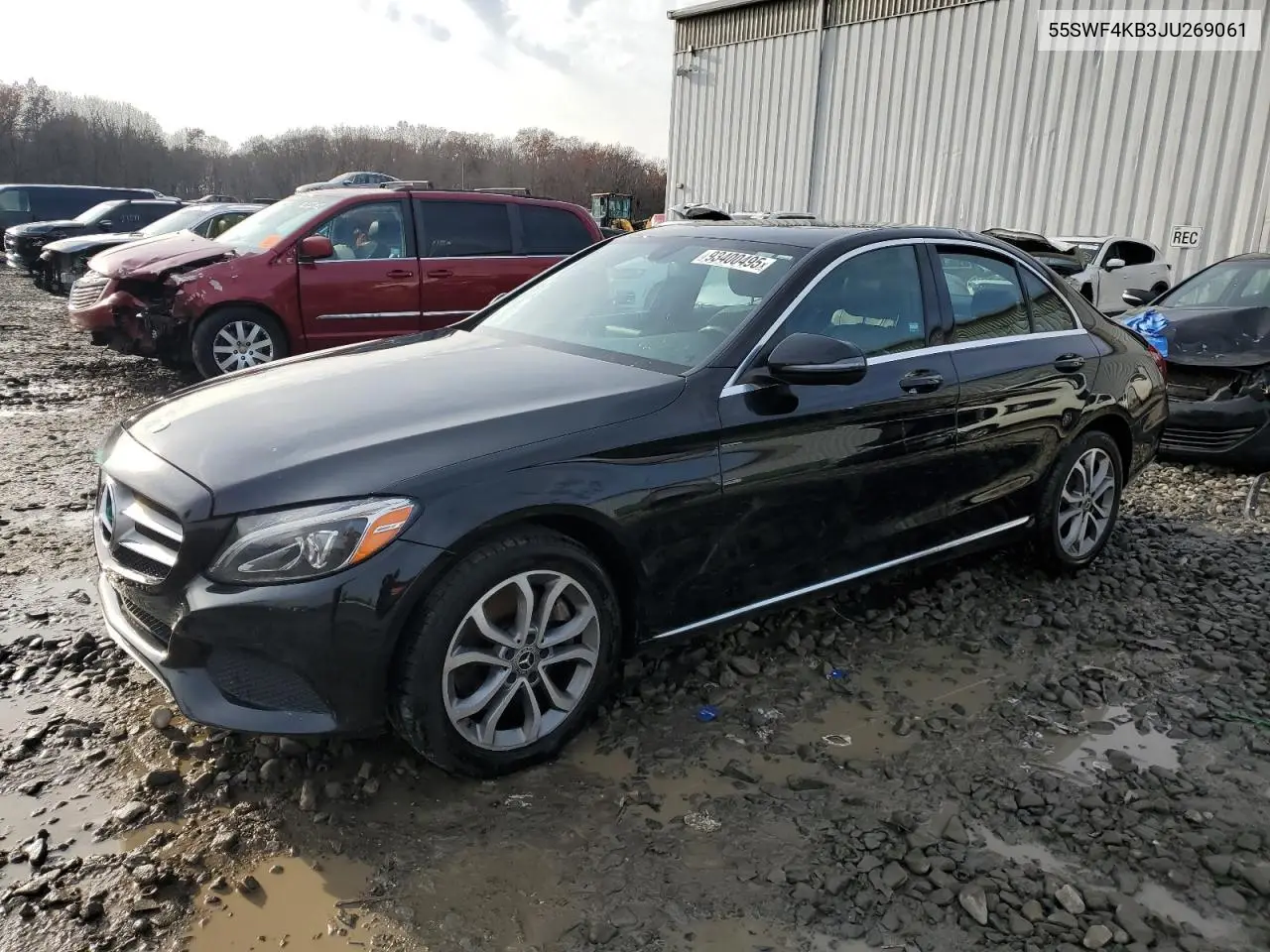 55SWF4KB3JU269061 2018 Mercedes-Benz C 300 4Matic
