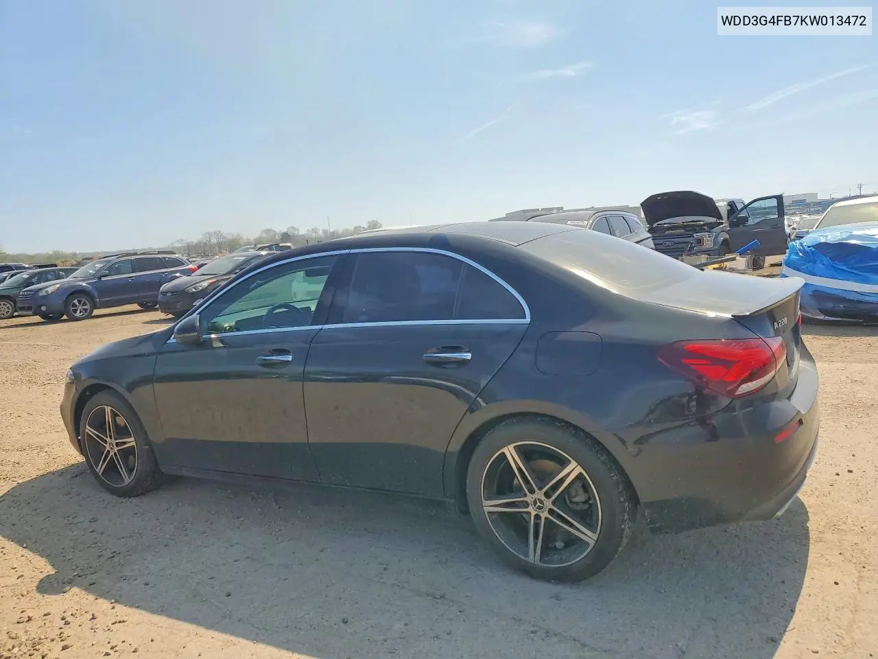 2019 Mercedes-Benz A 220 4Matic VIN: WDD3G4FB7KW013472 Lot: 48420256