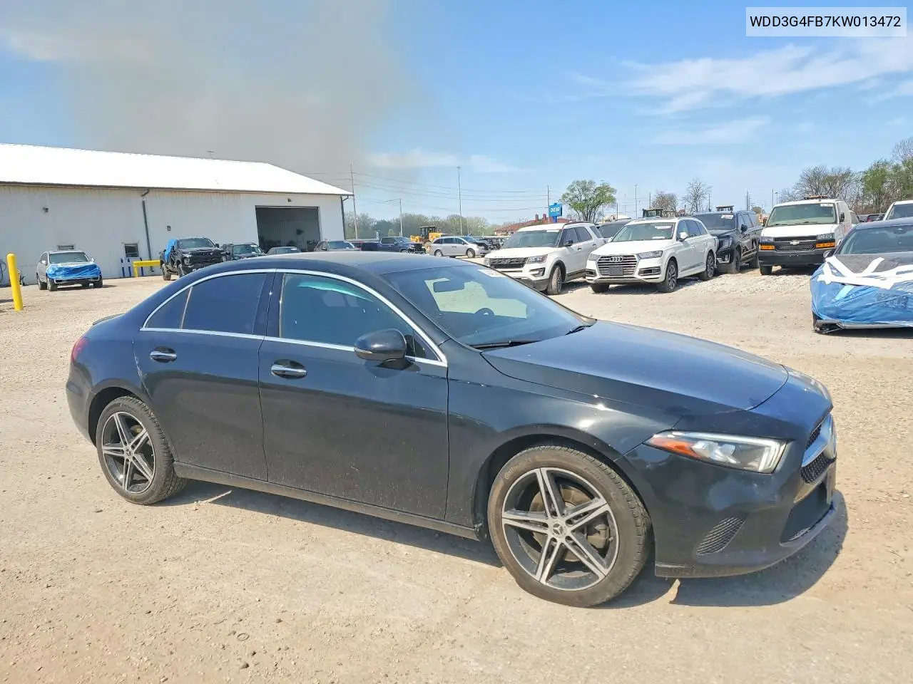 2019 Mercedes-Benz A 220 4Matic VIN: WDD3G4FB7KW013472 Lot: 48420256
