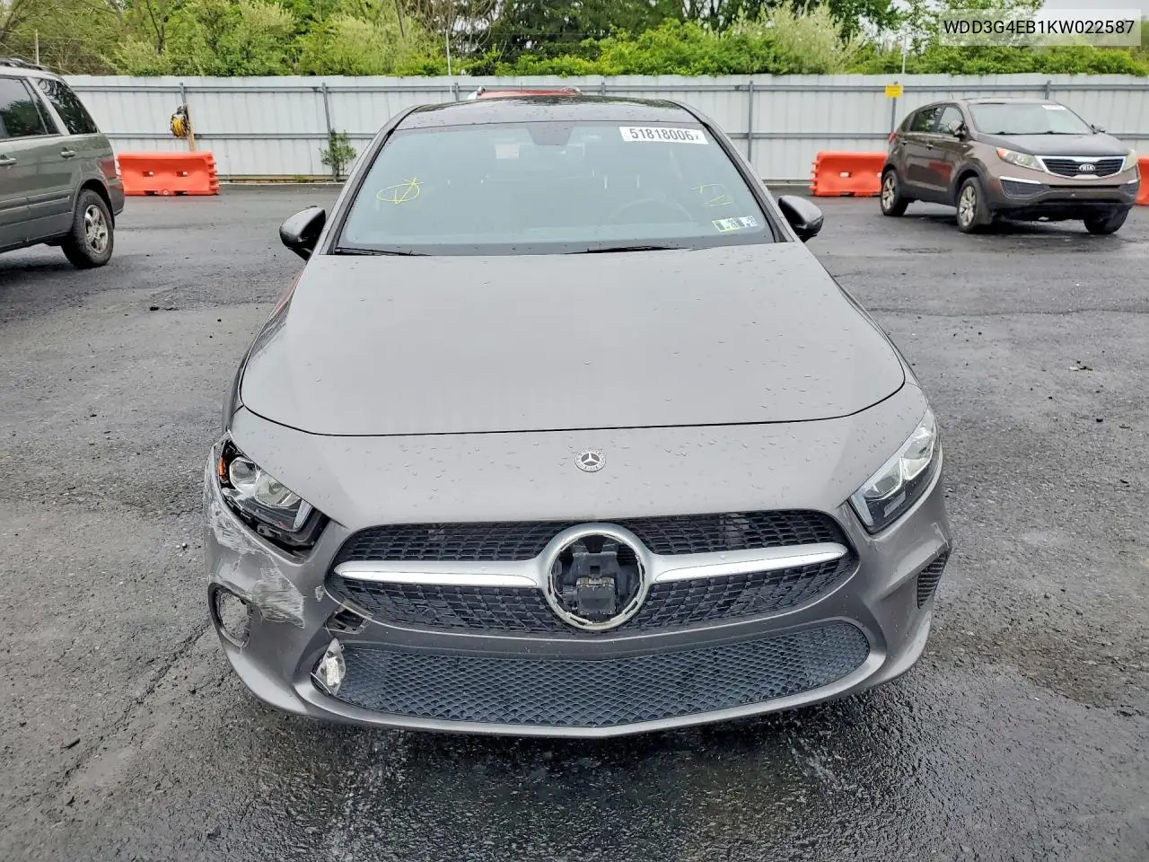 2019 Mercedes-Benz A 220 VIN: WDD3G4EB1KW022587 Lot: 51818006