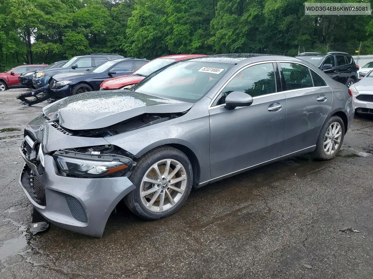 2019 Mercedes-Benz A 220 VIN: WDD3G4EB6KW025081 Lot: 52331666