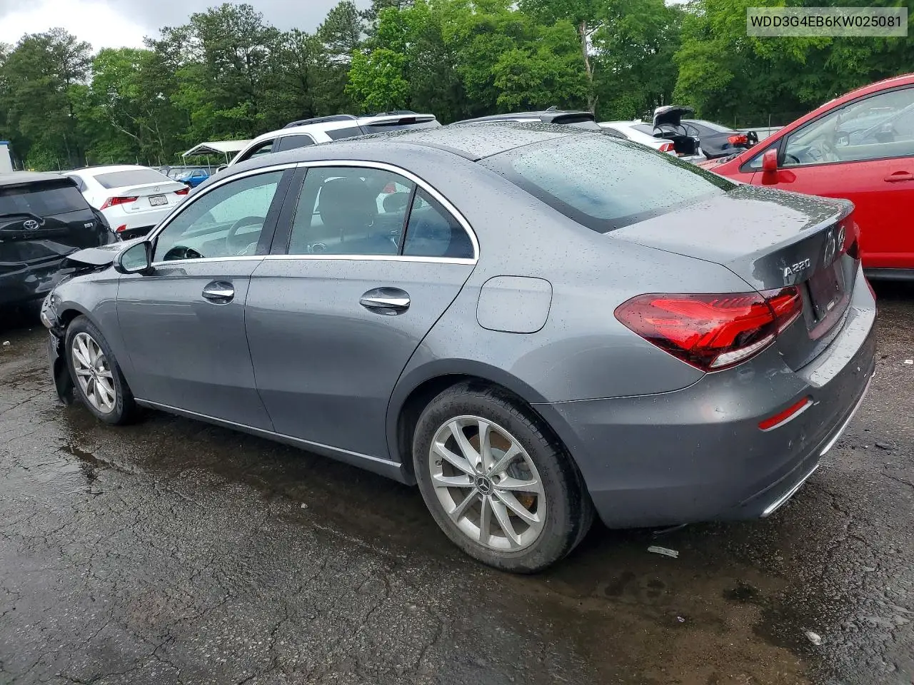 2019 Mercedes-Benz A 220 VIN: WDD3G4EB6KW025081 Lot: 52331666