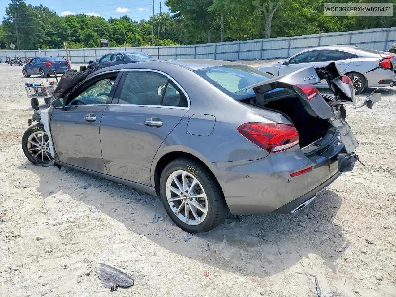 2019 Mercedes-Benz A 220 4Matic VIN: WDD3G4FBXKW025471 Lot: 54139686
