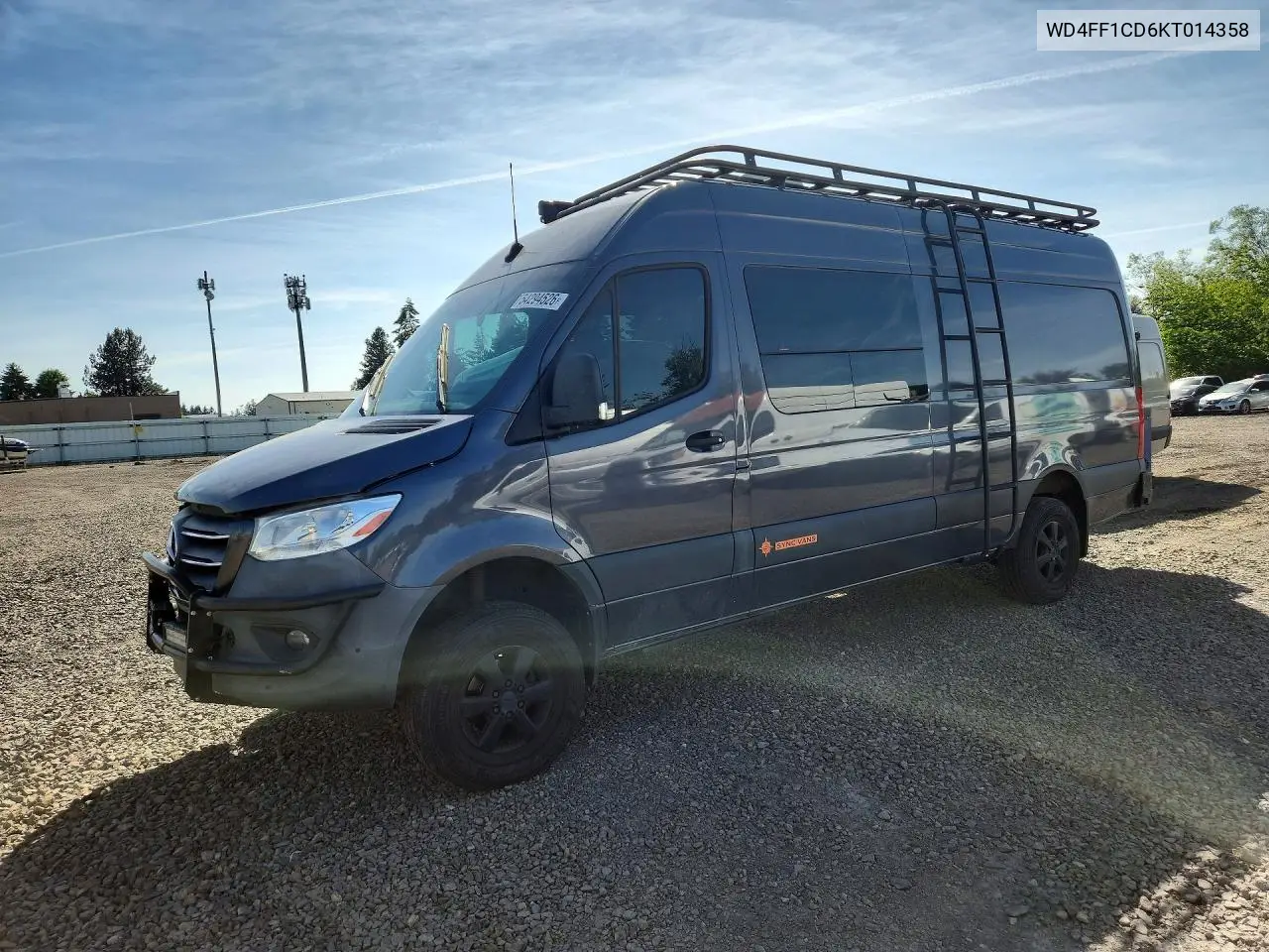 2019 Mercedes Benz Sprinter 2500 VIN: WD4FF1CD6KT014358 Lot: 54294526