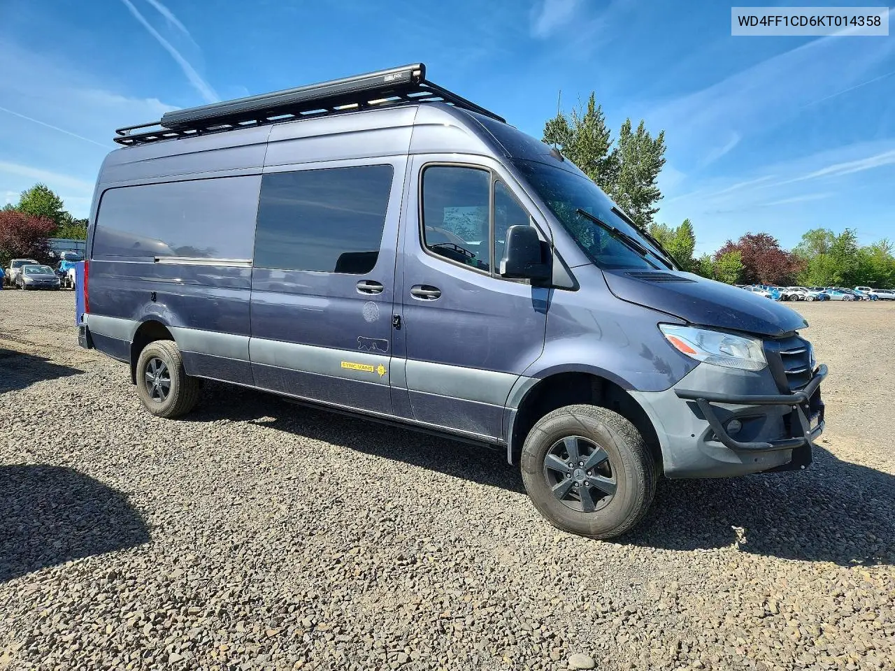 2019 Mercedes Benz Sprinter 2500 VIN: WD4FF1CD6KT014358 Lot: 54294526