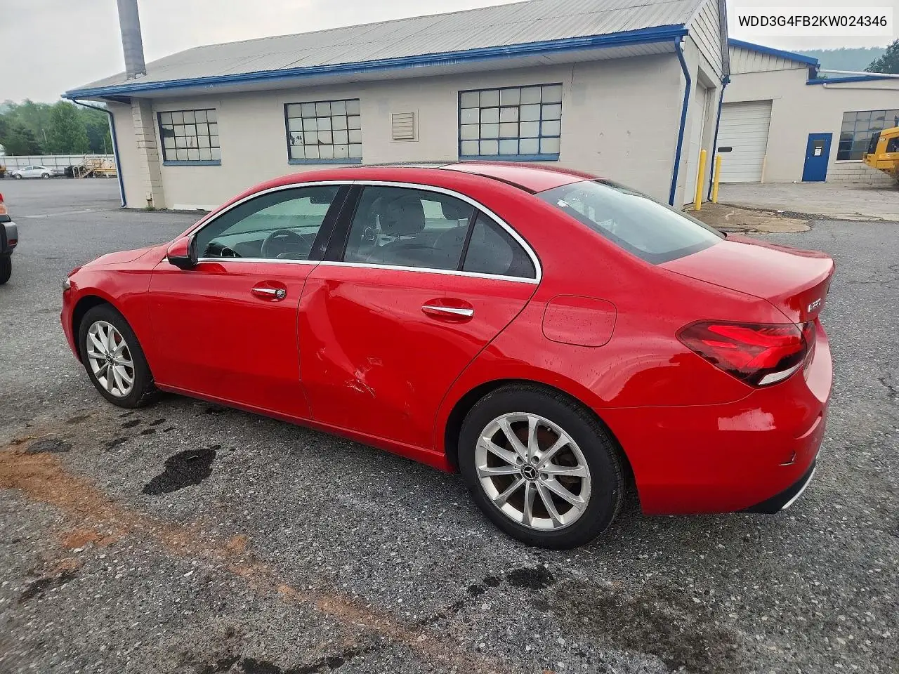 2019 Mercedes-Benz A 220 4Matic VIN: WDD3G4FB2KW024346 Lot: 55074326