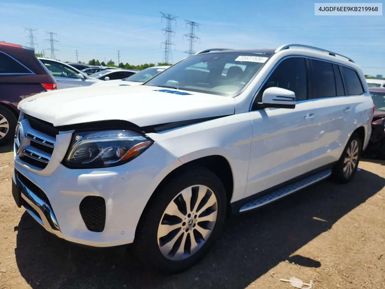 2019 Mercedes-Benz Gls 450 4Matic VIN: 4JGDF6EE9KB219968 Lot: 55631506