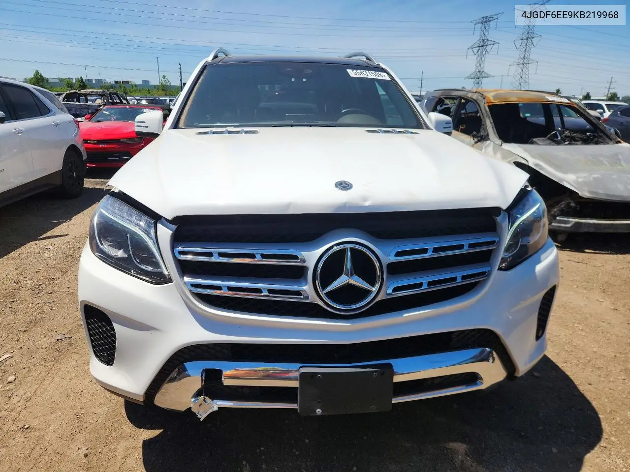 2019 Mercedes-Benz Gls 450 4Matic VIN: 4JGDF6EE9KB219968 Lot: 55631506