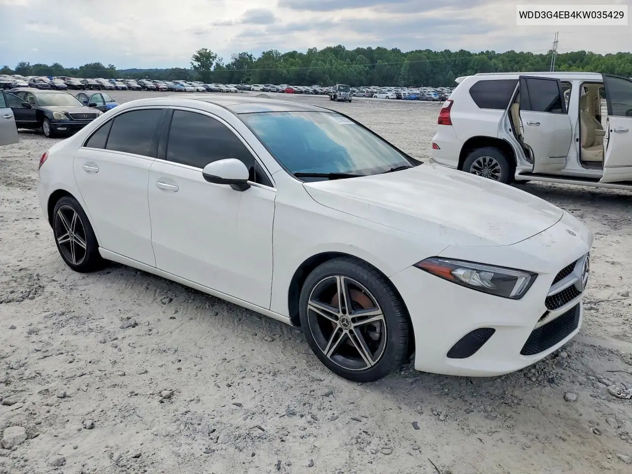 2019 Mercedes-Benz A 220 VIN: WDD3G4EB4KW035429 Lot: 55780326