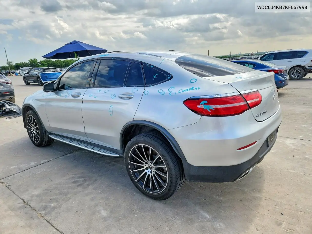 2019 Mercedes-Benz Glc Coupe 300 4Matic VIN: WDC0J4KB7KF667998 Lot: 55877566